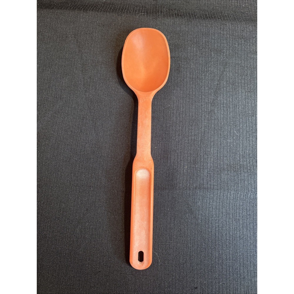 Pampered Chef Orange Nylon Basting Serving Spoon 12" 2349